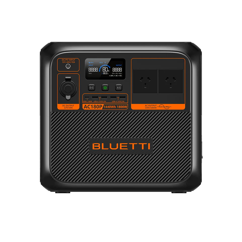 BLUETTI AC180P Power Station, 1800W, 1440 Wh