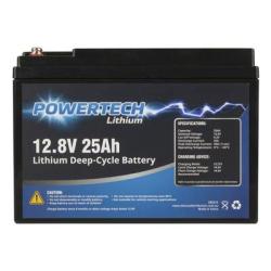 Powertech Lithium Battery - 25Ah - 12V