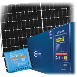 DIY Power Kit - 12 Volt Solar Kit - 325W Panel - 110Ah