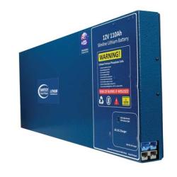 BainTech Slimline Lithium Battery - 110Ah - 12V - DC Charging