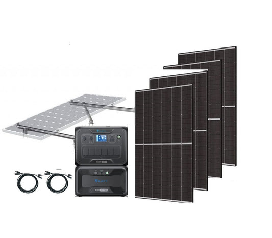 BLUETTI AC300+B300 + 4 x Trina 425w Solar Panels | Solar Tiny Home Kit