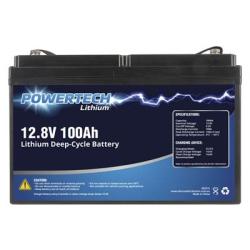Powertech Lithium Battery - 100Ah - 12V