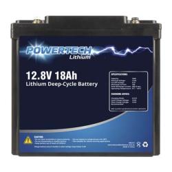Powertech Lithium Battery - 18Ah - 12V